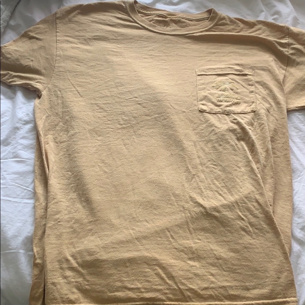 yellow pacsun no worries oversized shirt